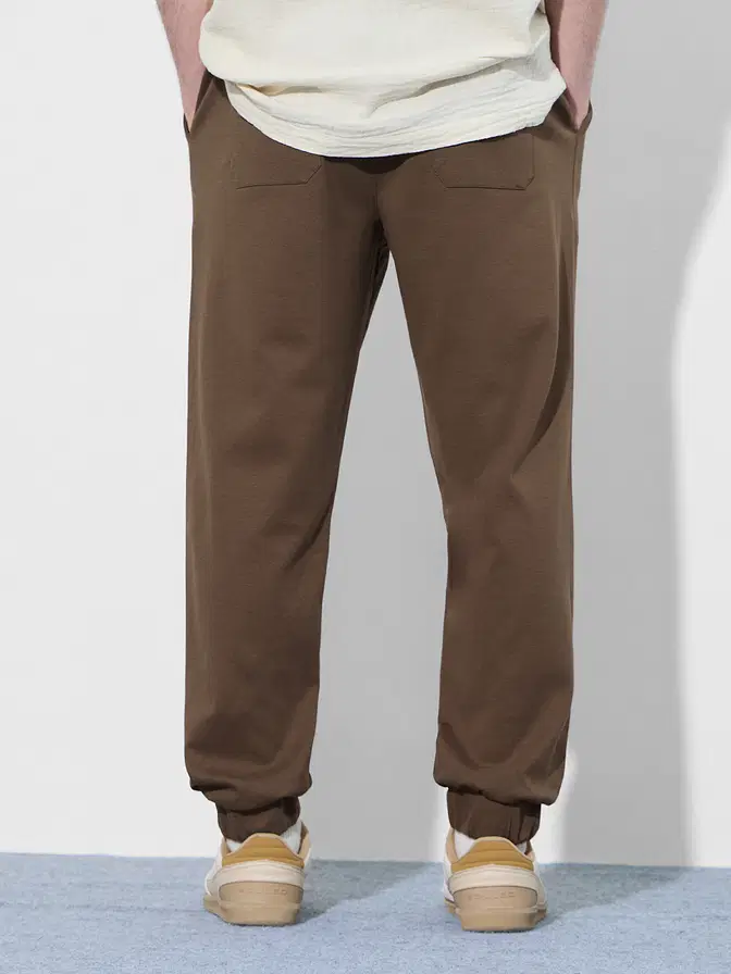 Solids: Chocolate Brown – Men Oversized Joggers
